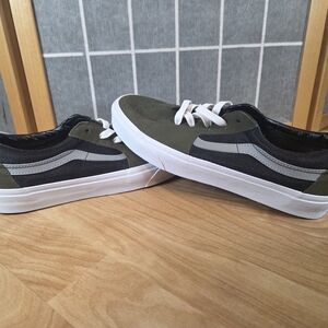 Vans Green And Black Skate Shoes